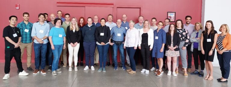 Group picture of InterPig in Ames, Iowa, USA 2023